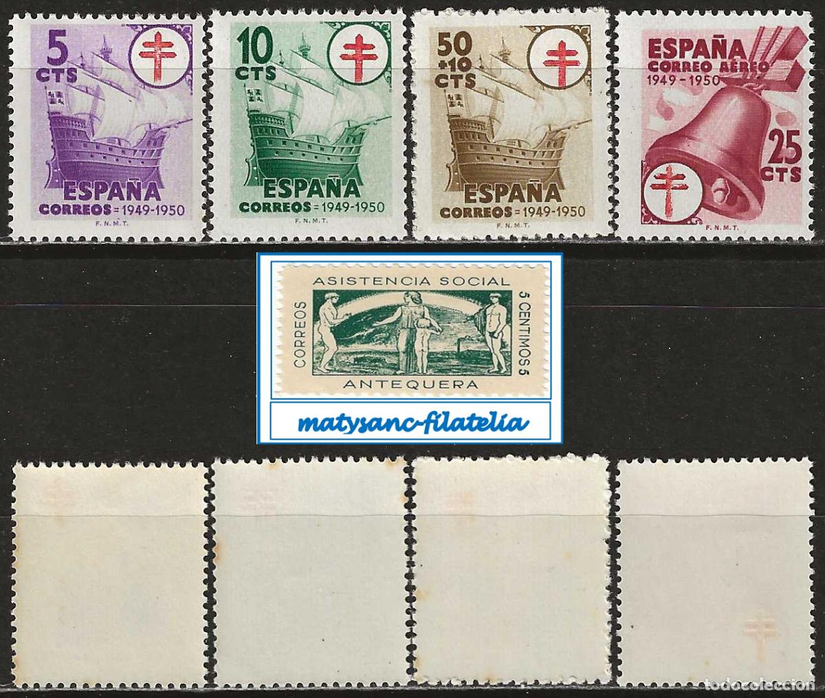 Sellos: ESPA&Ntilde;A 1949. EDIFIL 1066/1069. &rdquo;PRO TUBERCULOSOS&rdquo;. VER CARACTER&Iacute;STICAS.