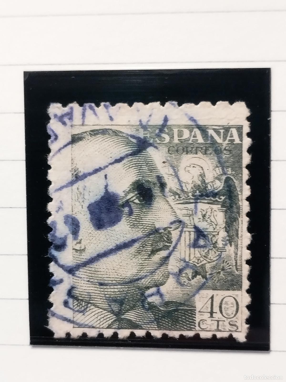 Timbres: SEV ESPA&Ntilde;A. EDIFIL 925. FECHADOR VIOLETA DE LARRAGA. NAVARRA. BONITO Y RARO