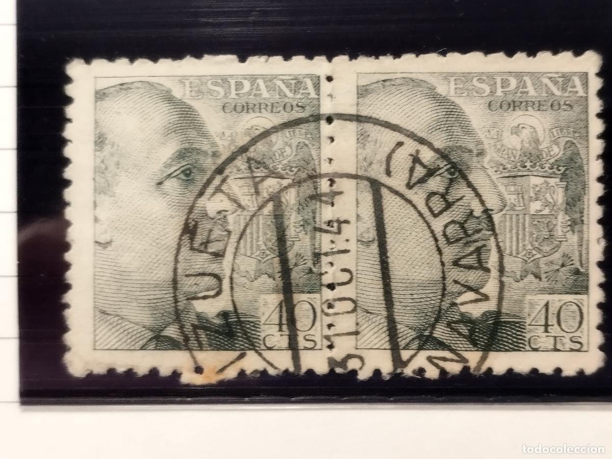 Timbres: SEV ESPA&Ntilde;A. EDIFIL 925. EN PAREJA. FECHADOR NEGRO DE GOIZUETA. NAVARRA. BONITO Y RARO