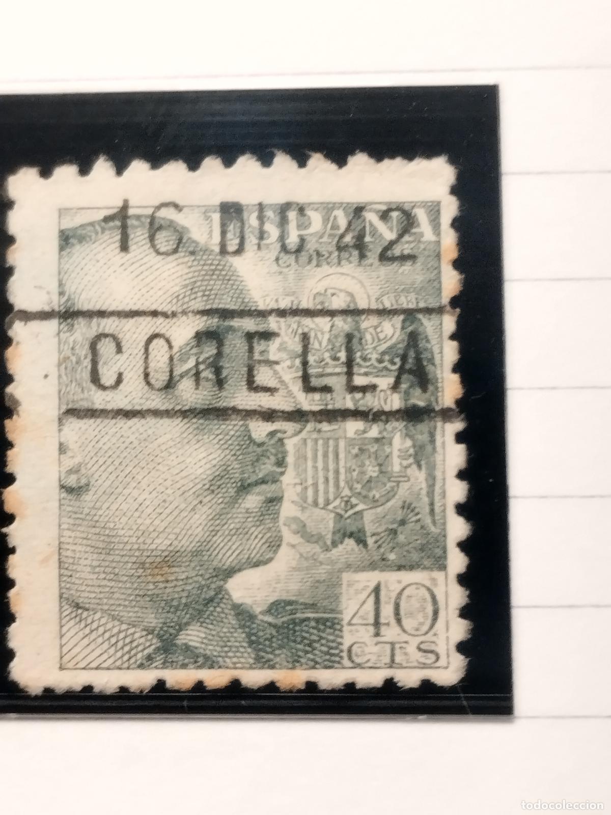 Timbres: SEV ESPA&Ntilde;A. EDIFIL 925. FECHADOR CERTIFICADO DE CORELLA. NAVARRA. LUJO
