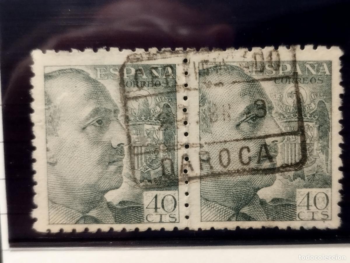 Stamps: SEV ESPA&Ntilde;A. EDIFIL 925. EN PAREJA. FECHADOR DE CERTIFICADO DE DAROCA. ZARAGOZA. BONITO