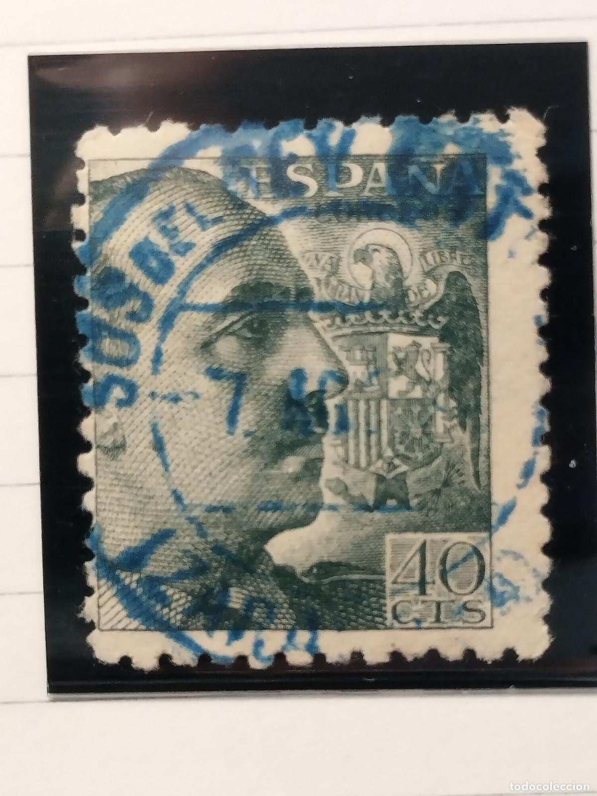Selos: SEV ESPA&Ntilde;A. EDIFIL 925. FECHADOR AZUL DE SOS DEL REY CATOLICO. ZARAGOZA. BONITO