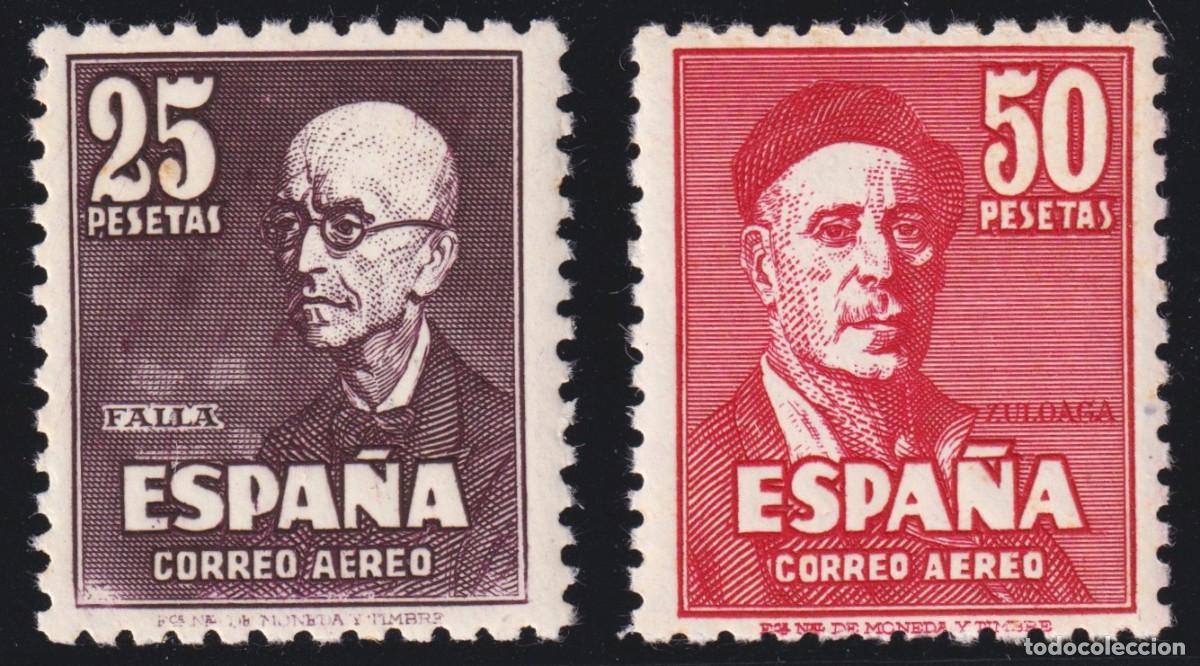 Sellos: ESPA&Ntilde;A - FALLA Y ZULOAGA ** 1015/1016 - A&Ntilde;O 1947 - MNH - AUT&Eacute;NTICOS