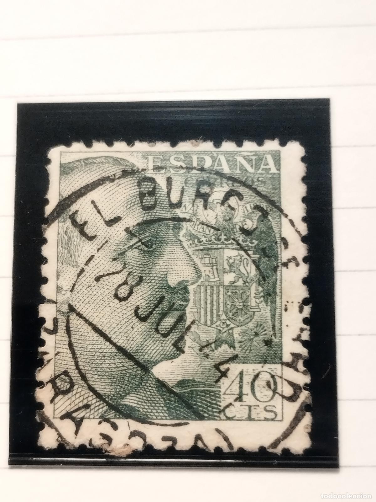 Selos: SEV ESPA&Ntilde;A. EDIFIL 925. FECHADOR DEL BURGO DE EBRO. ZARAGOZA. BONITO Y RARO.