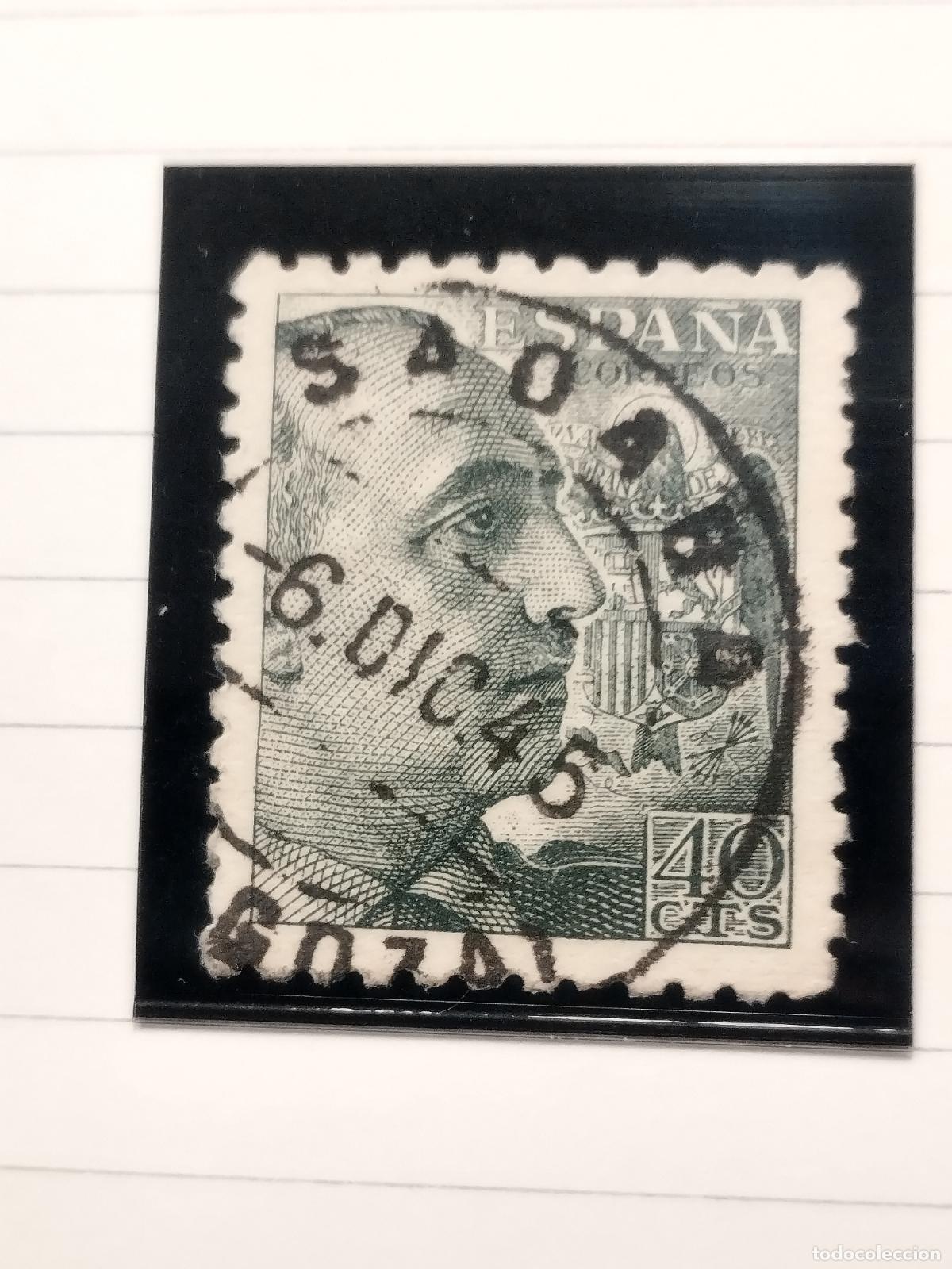 Stamps: SEV ESPA&Ntilde;A. EDIFIL 925. FECHADOR DE SADABA. ZARAGOZA. LUJO 06/12/1945