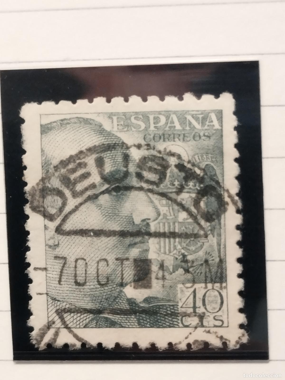 Stamps: SEV ESPA&Ntilde;A. EDIFIL 925. FECHADOR DE DEUSTO. VIZCAYA. LUJO. 07/10/1943