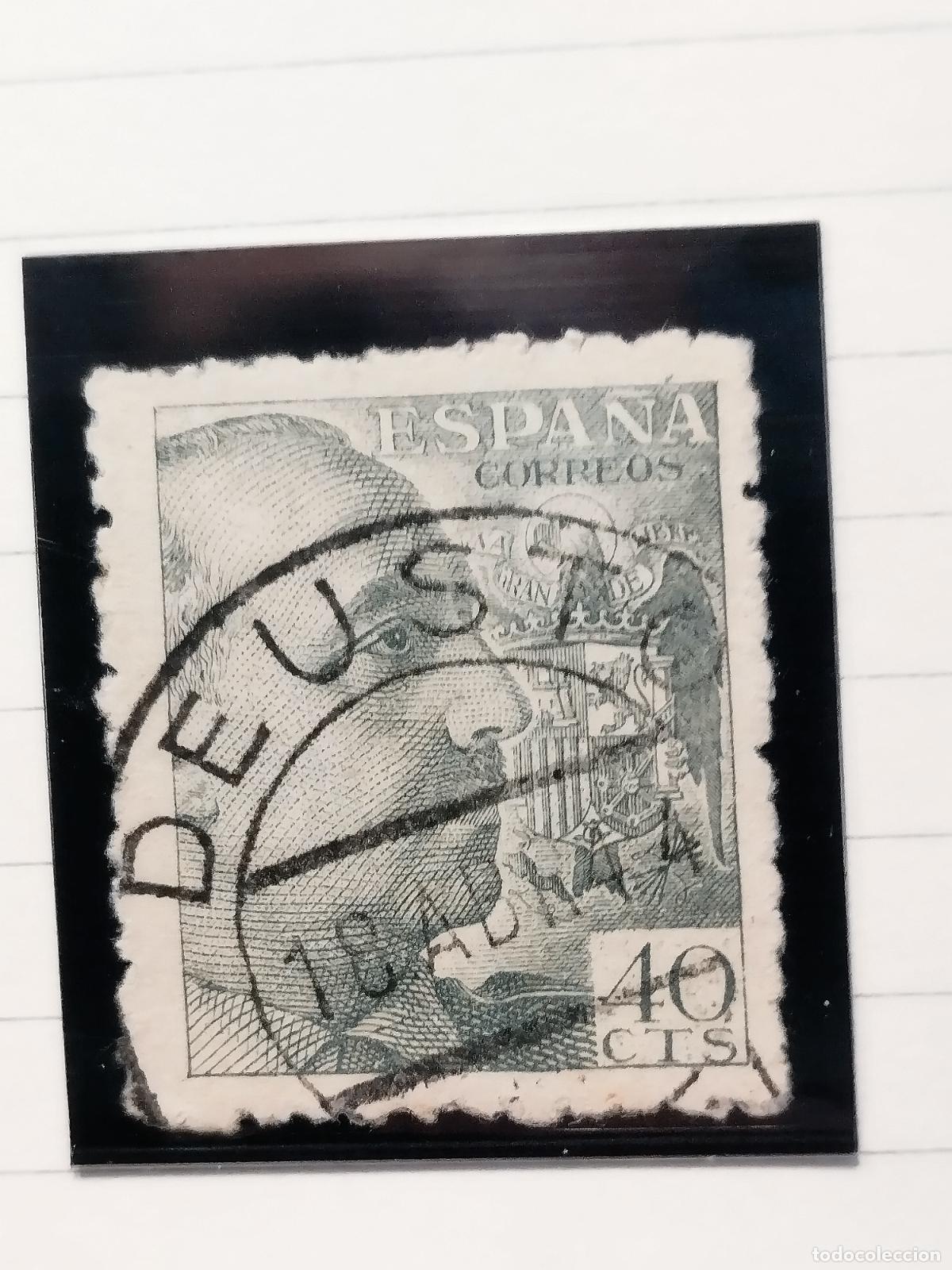 Selos: SEV ESPA&Ntilde;A. EDIFIL 925. FECHADOR DE DEUSTO. VIZCAYA. LUJO. 18/04/1944