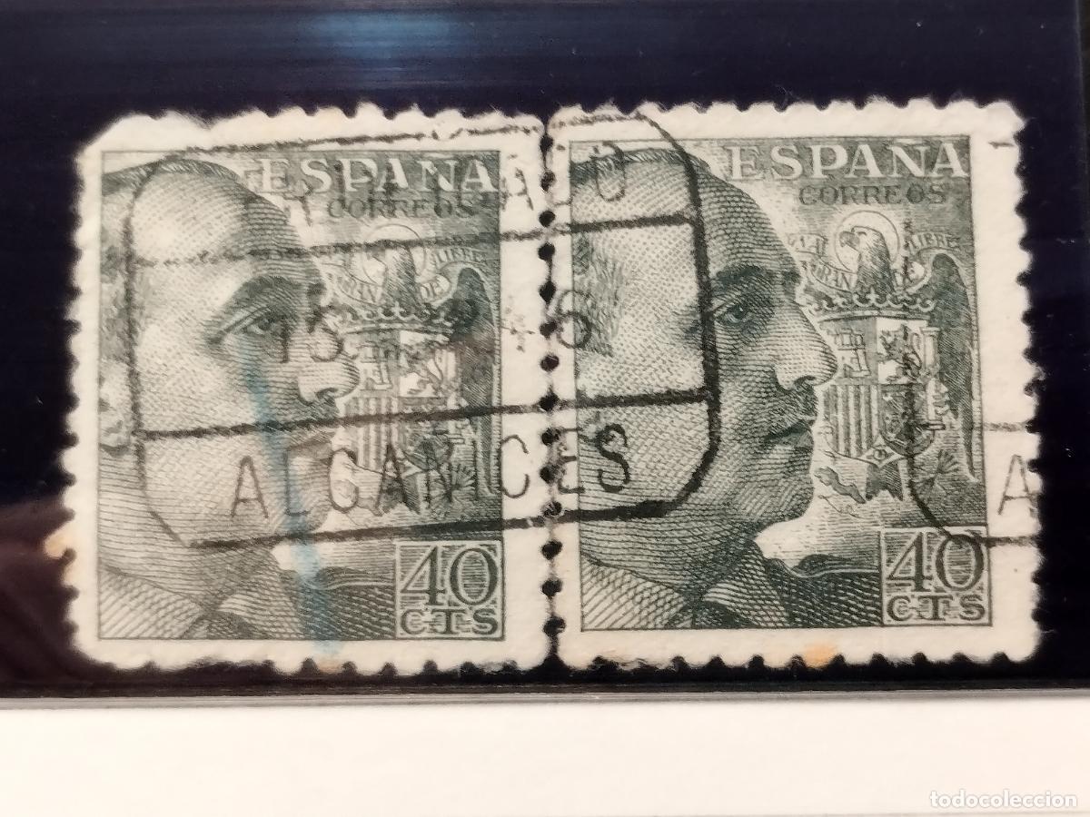 Stamps: SEV ESPA&Ntilde;A. EDIFIL 925. EN PAREJA. FECHADOR CERTIFICADO DE ALCA&Ntilde;ICES. ZAMORA. BONITO Y RARO.