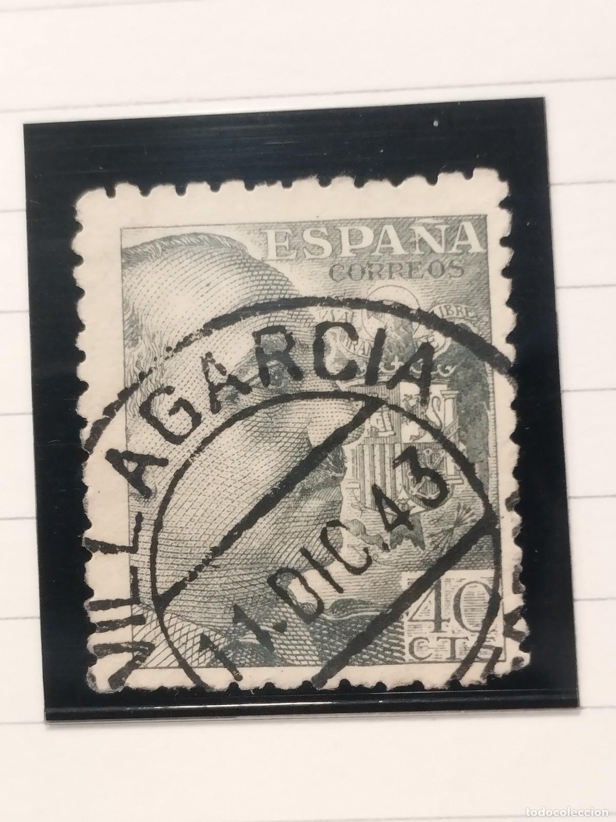 Selos: SEV ESPA&Ntilde;A. EDIFIL 925. FECHADOR DE VILLAGARCIA. PONTEVEDRA. LUJO. 11/12/1943