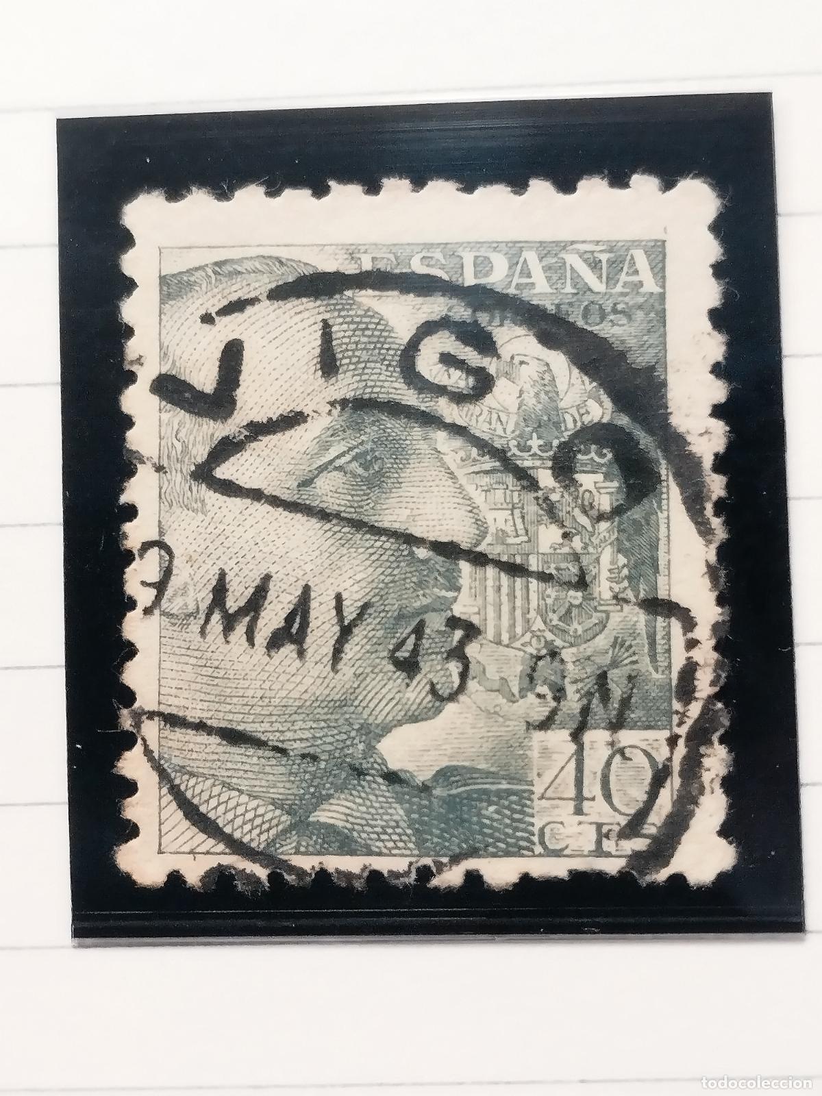Sellos: SEV ESPA&Ntilde;A. EDIFIL 925. FECHADOR DE VIGO. PONTEVEDRA. LUJO. 09/05/1943