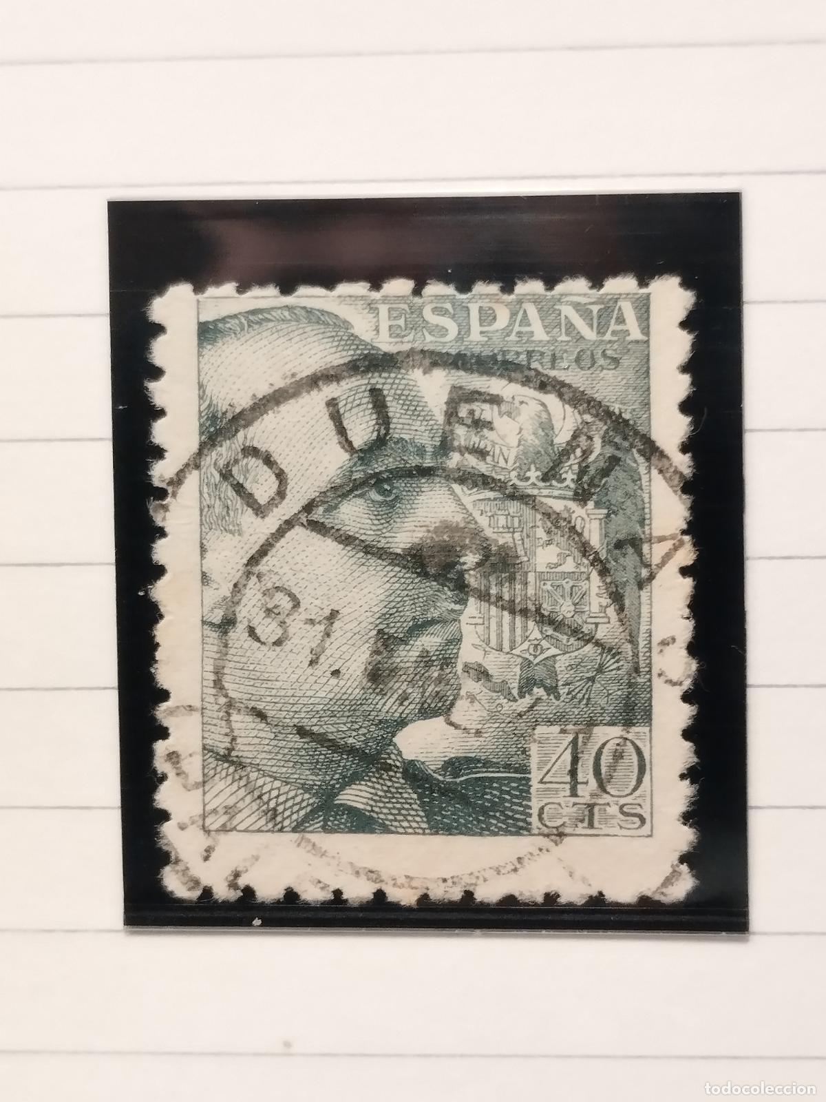 Sellos: SEV ESPA&Ntilde;A. EDIFIL 925. FECHADOR DE DUE&Ntilde;AS. PALENCIA. BONITO. 31/01/1941