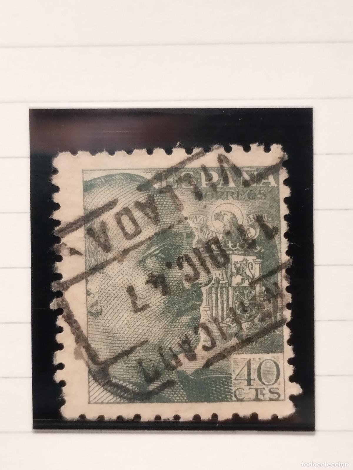Sellos: SEV ESPA&Ntilde;A. EDIFIL 925. FECHADOR DE CERTIFICADO DE VILLADA. PALENCIA. BONITO. 11/12/1947