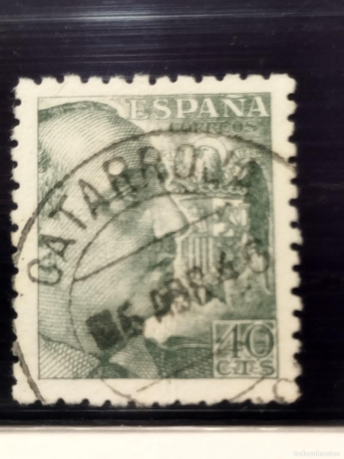 Francobolli: SEV ESPA&Ntilde;A. EDIFIL 925. FECHADOR DE CATARROJA. VALENCIA. BONITO. 05/04/1946