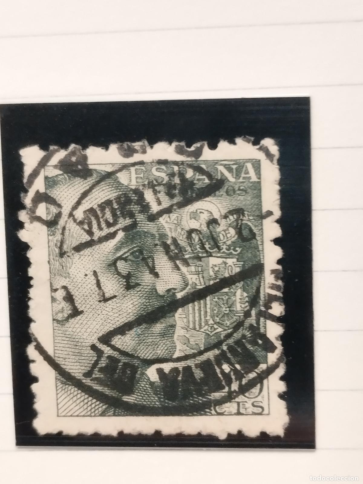 Timbres: SEV ESPA&Ntilde;A. EDIFIL 925. FECHADOR DE VILLANUEVA DEL GRAO. VALENCIA. RARISIMO. 02/06/1943