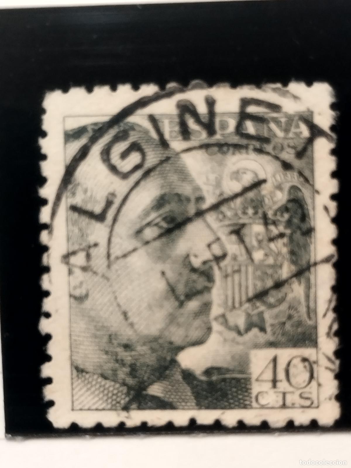 Selos: SEV ESPA&Ntilde;A. EDIFIL 925. FECHADOR DE ALGINET. VALENCIA. LUJO Y RARISIMO. 01/09/1942