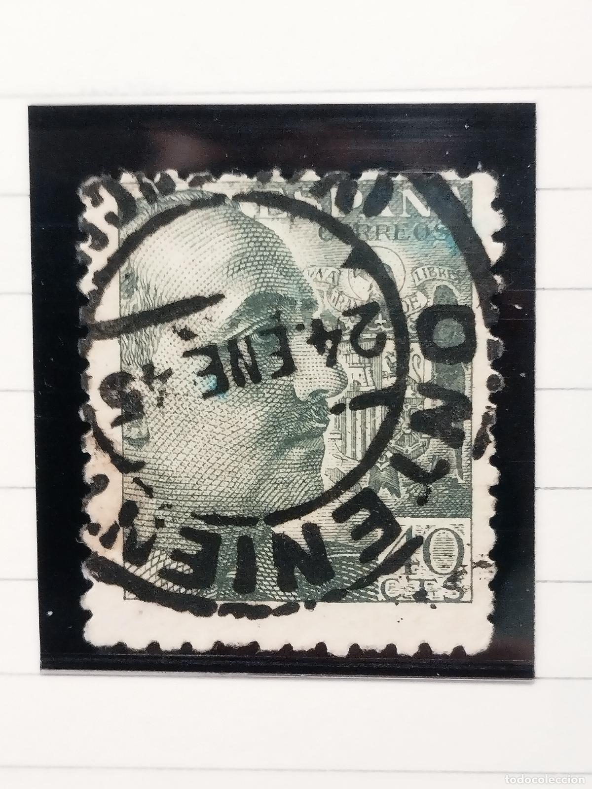 Selos: SEV ESPA&Ntilde;A. EDIFIL 925. FECHADOR DE ONTENIENTE. VALENCIA. LUJO. 24/01/1945