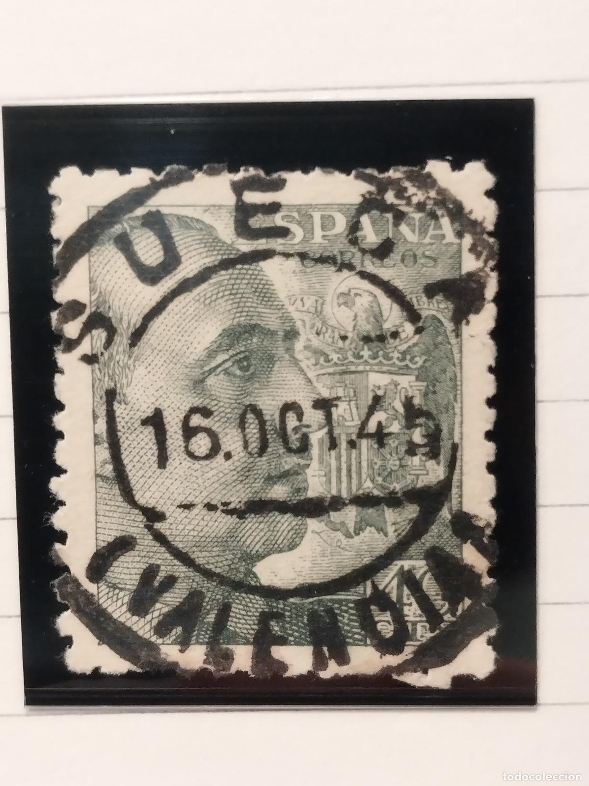 Briefmarken: SEV ESPA&Ntilde;A. EDIFIL 925. FECHADOR SUECA. VALENCIA. LUJO. 16/10/1945