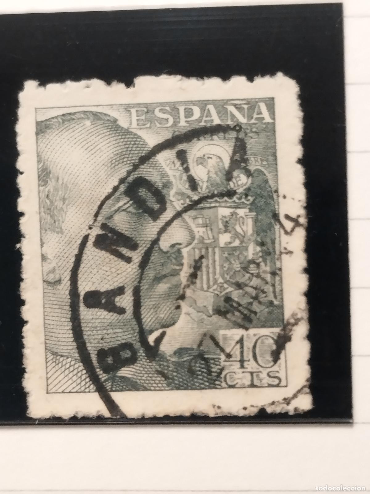 Francobolli: SEV ESPA&Ntilde;A. EDIFIL 925. FECHADOR DE GANDIA. VALENCIA. LUJO. 27/03/1944