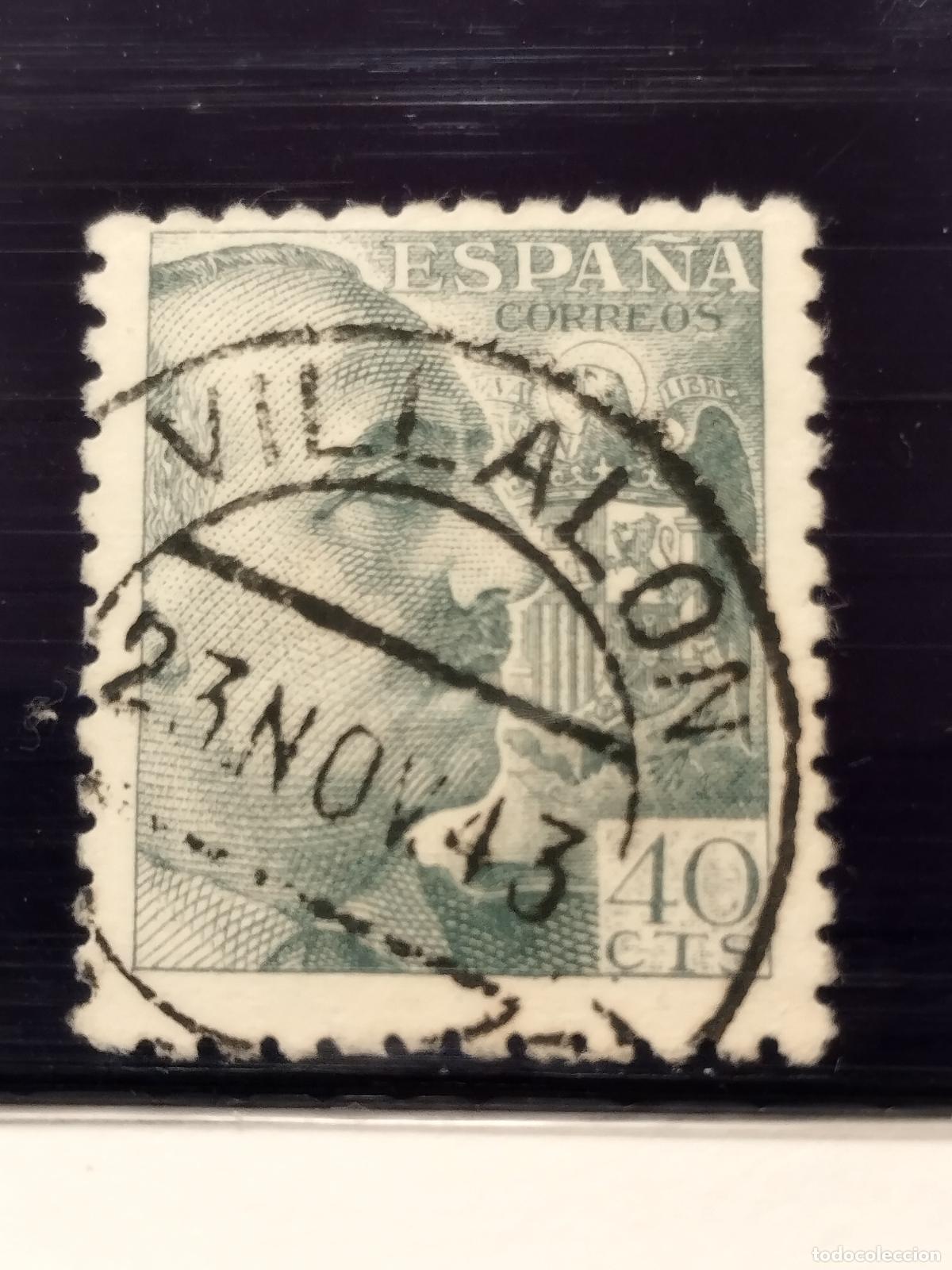 Francobolli: SEV ESPA&Ntilde;A. EDIFIL 925. FECHADOR DE VILLALON. VALLADOLID. LUJO. 23/11/1943