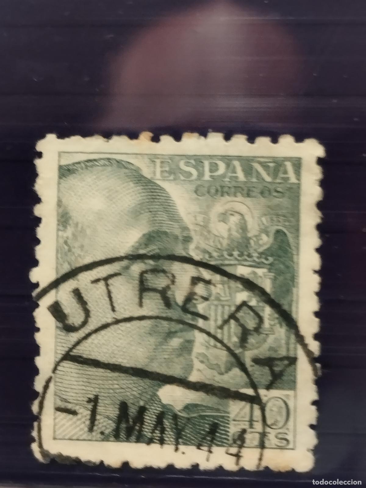 Francobolli: SEV ESPA&Ntilde;A. EDIFIL 925. FECHADOR DE UTRERA. SEVILLA. LUJO. 01/05/1944.