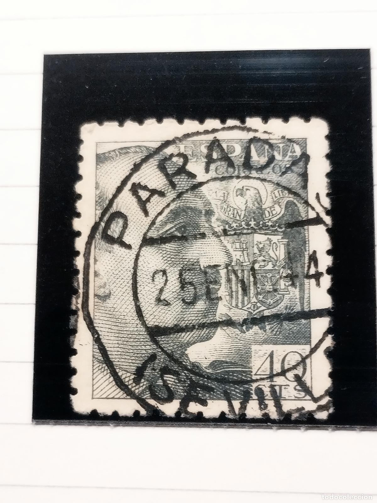 Sellos: SEV ESPA&Ntilde;A. EDIFIL 925. FECHADOR DE PARADAS. SEVILLA. BONITO. 25/01/1944