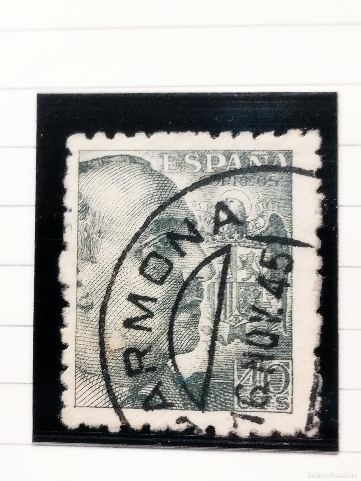 Francobolli: SEV ESPA&Ntilde;A. EDIFIL 925. FECHADOR DE CARMONA. SEVILLA. BONITO. 16/11/1945