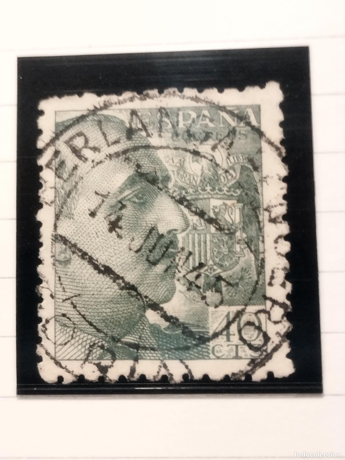 Sellos: SEV ESPA&Ntilde;A. EDIFIL 925. FECHADOR DE BERLANGA-DUERO. SORIA. BONITO Y RARO. 14/06/1945