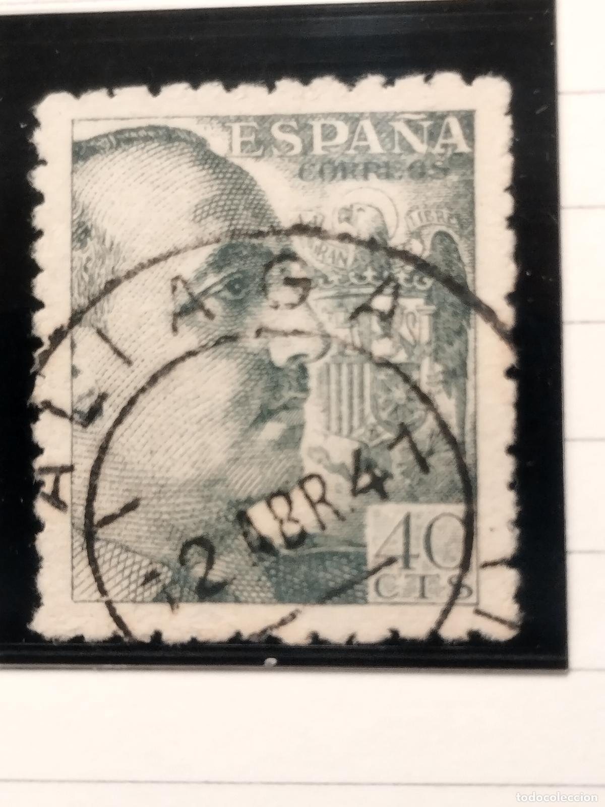 Sellos: SEV ESPA&Ntilde;A. EDIFIL 925. FECHADOR DE ALIAGA. TERUEL. BONITO. 12/04/1941