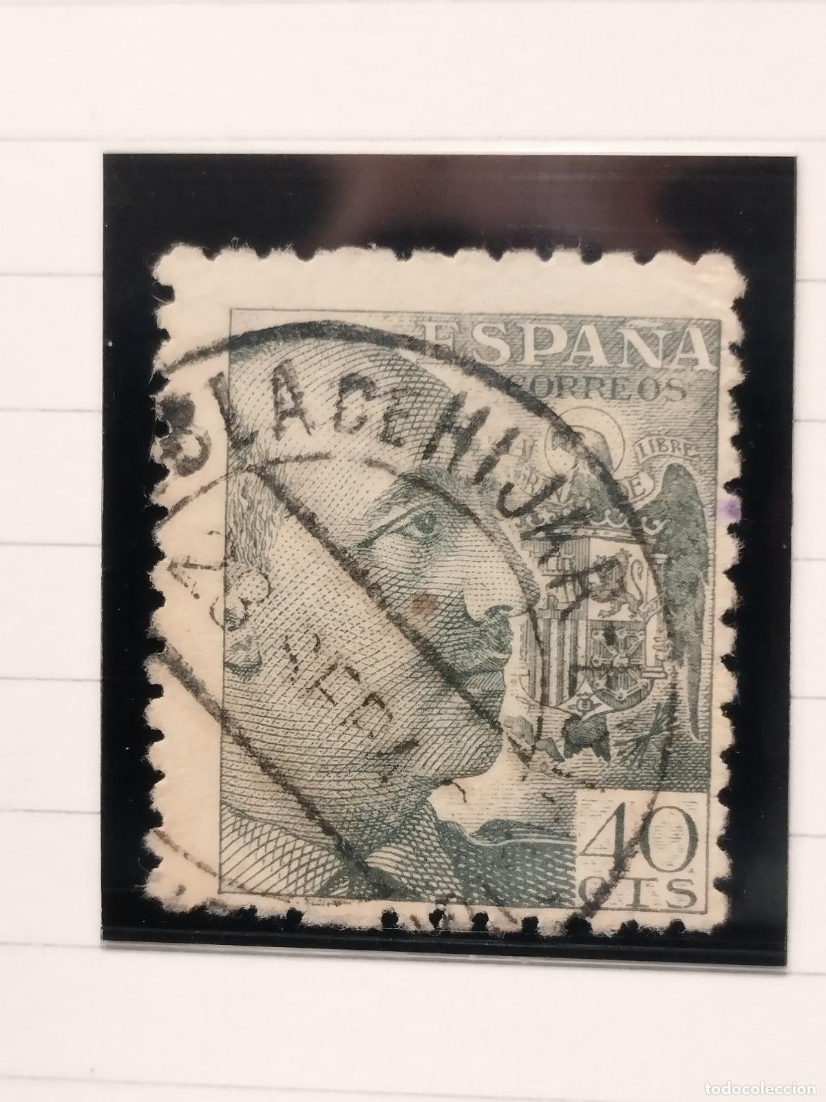 Briefmarken: SEV ESPA&Ntilde;A. EDIFIL 925. FECHADOR DE ESTACION DE LA PUEBLA DE HIJAR. TERUEL. BONITO. 23/09/1946