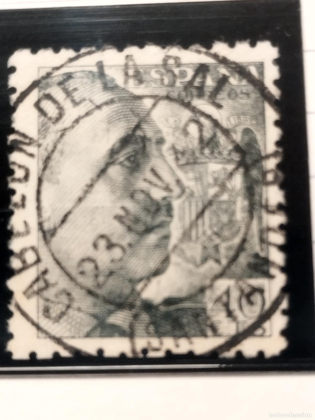 Francobolli: SEV ESPA&Ntilde;A. EDIFIL 925. FECHADOR DE CABEZON DE LA SAL. SANTANDER. 23/11/1942