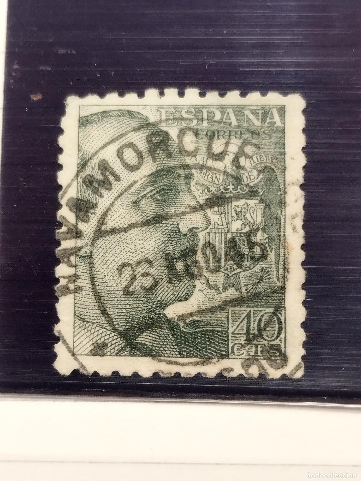 Francobolli: SEV ESPA&Ntilde;A. EDIFIL 925. FECHADOR DE NAVAMORCUENDE. TOLEDO. RARISIMO Y BONITO. 23/08/1945