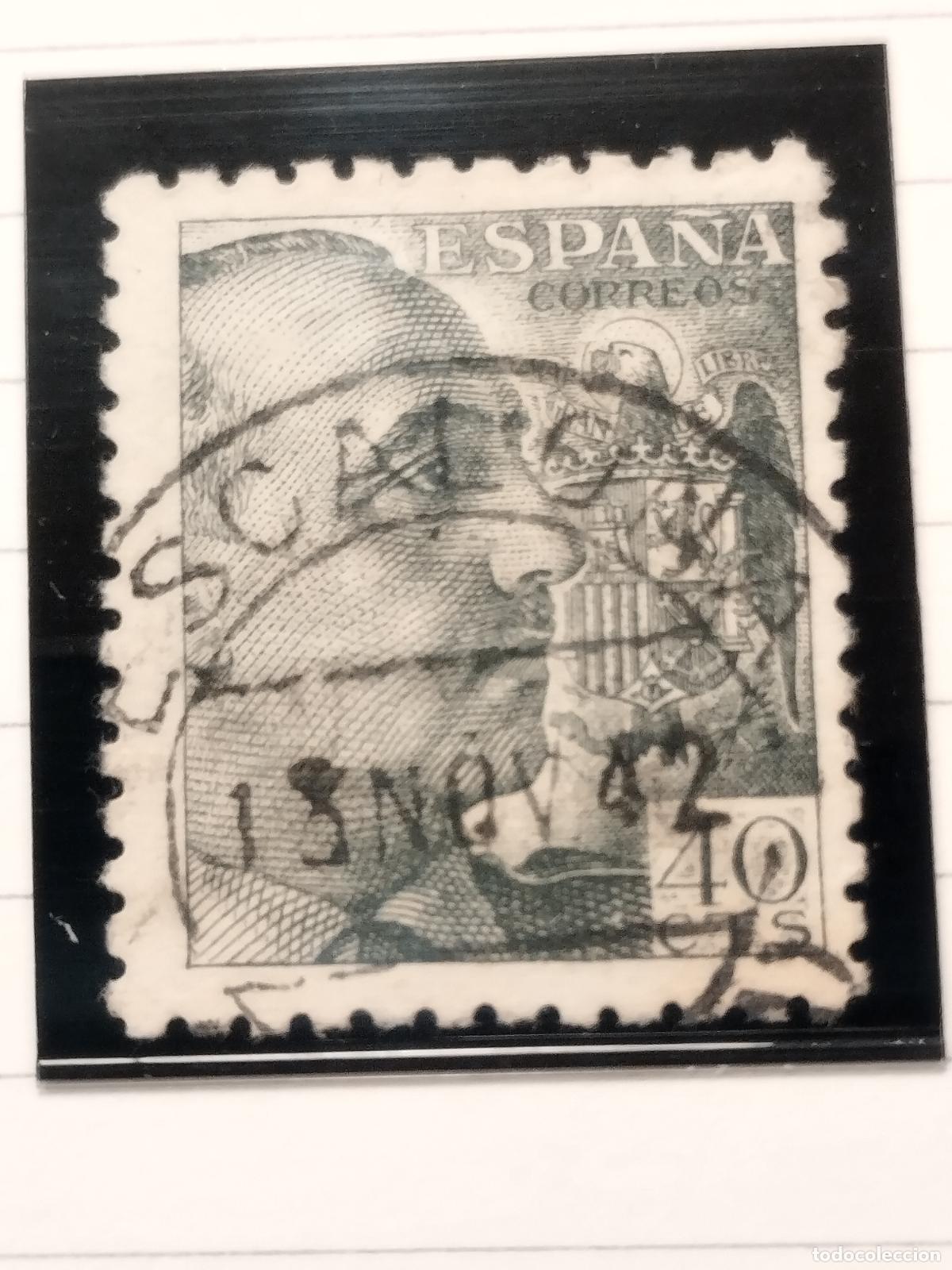 Selos: SEV ESPA&Ntilde;A. EDIFIL 925. FECHADOR DE ESCALONA. TOLEDO. MUY RARO Y BONITO. 13/11/1942