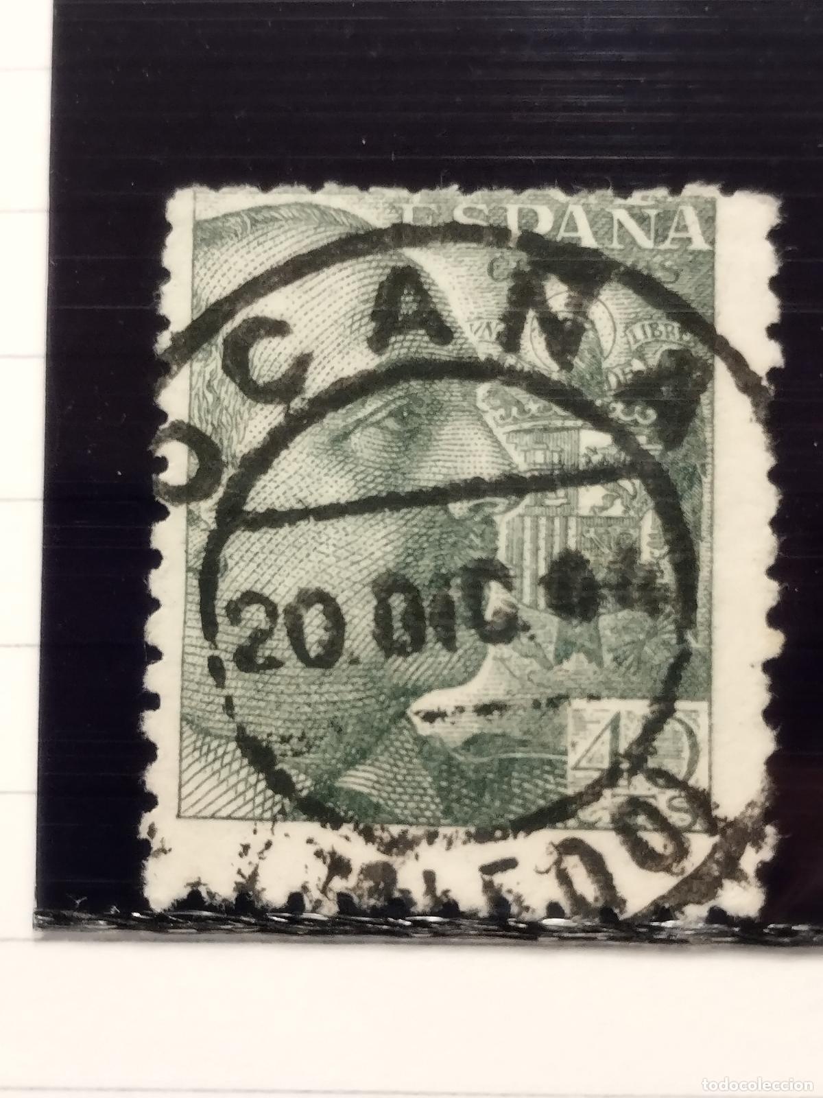 Sellos: SEV ESPA&Ntilde;A. EDIFIL 925. FECHADOR DE OCA&Ntilde;A. TOLEDO. LUJO. 20/12/1944