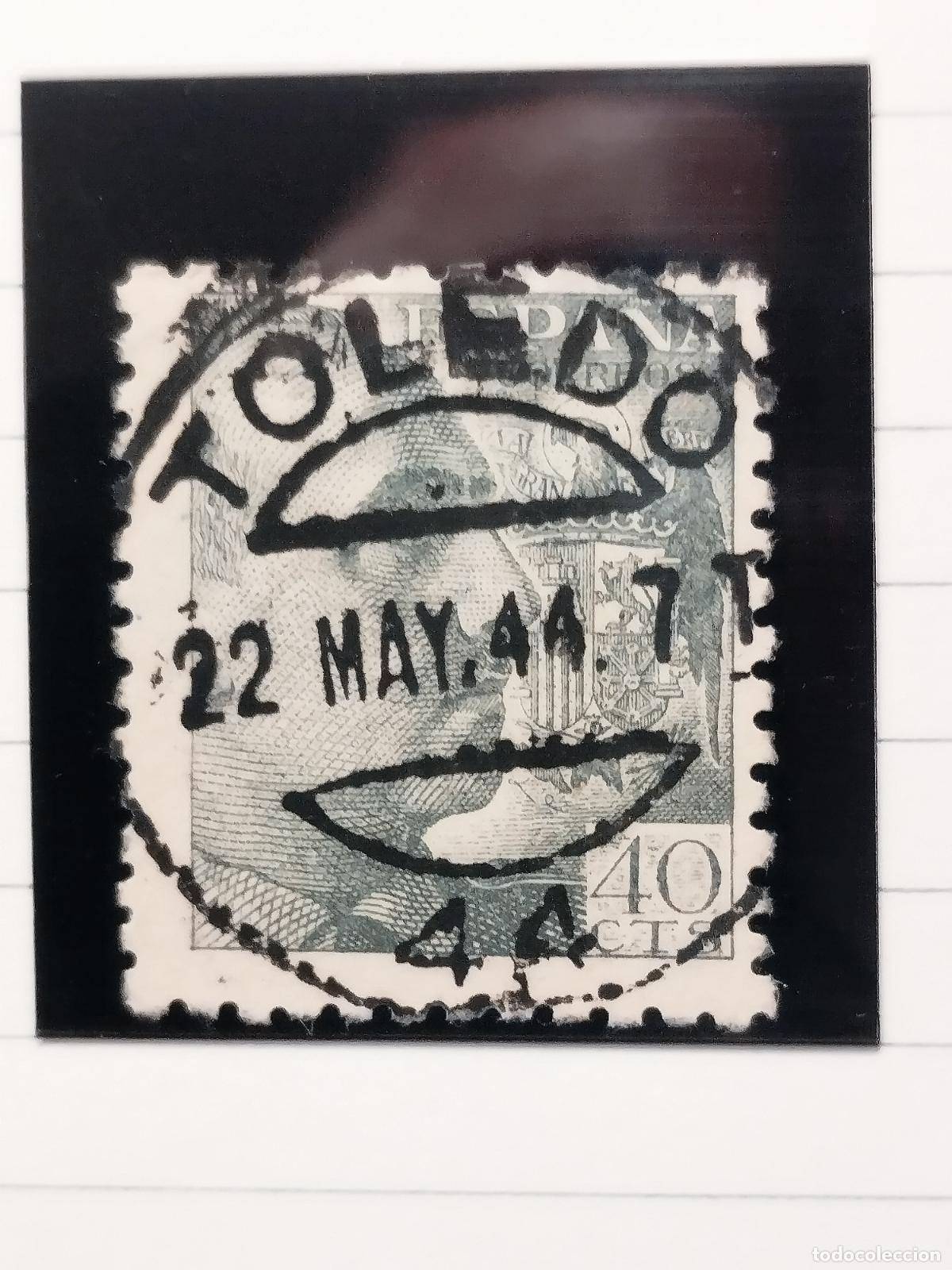 Sellos: SEV ESPA&Ntilde;A. EDIFIL 925. FECHADOR DE TOLEDO. LUJO. 22/05/1944