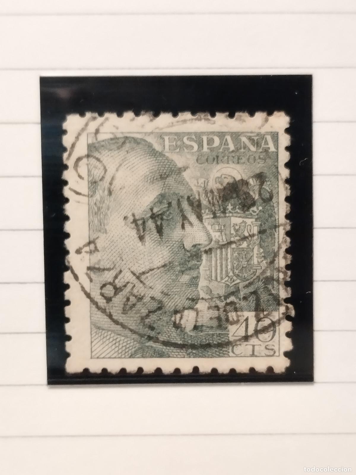 Sellos: SEV ESPA&Ntilde;A. EDIFIL 925. FECHADOR DE SANTA CRUZ DE LA ZARZA. TOLEDO.MUY RARO. 22/05/1944