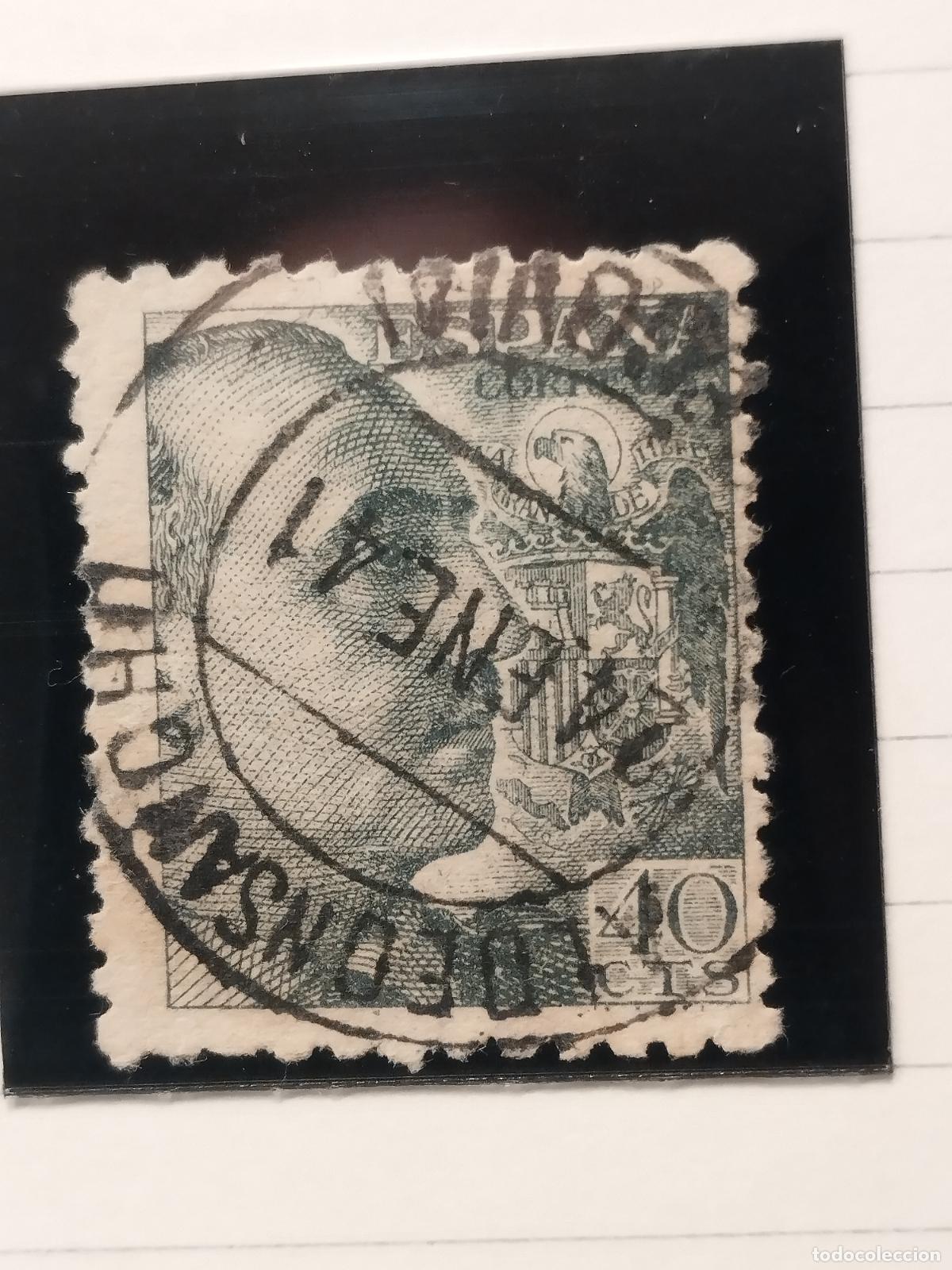 Briefmarken: SEV ESPA&Ntilde;A. EDIFIL 925. FECHADOR DE ALDEOSANCHO. SEGOVIA. LUJO Y RARISIMO.24/01/1941
