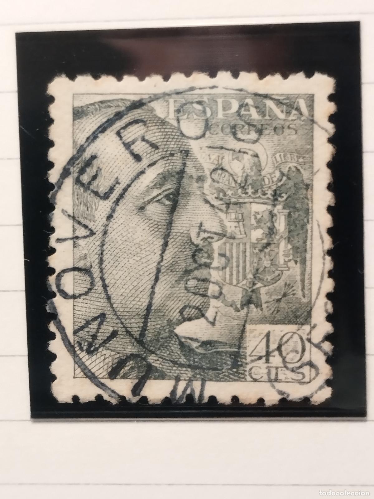 Sellos: SEV ESPA&Ntilde;A. EDIFIL 925. FECHADOR DE MU&Ntilde;OVEROS. SEGOVIA. LUJO Y RARISIMO. 12/10/1942