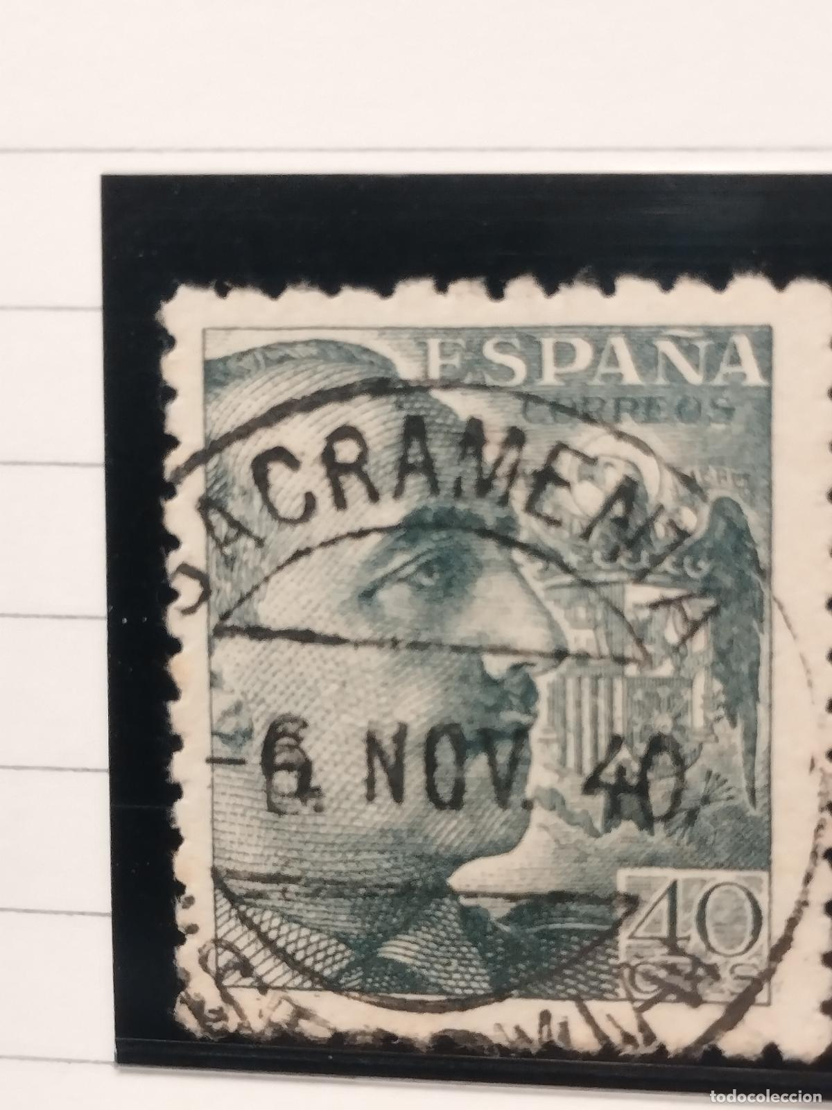 Sellos: SEV ESPA&Ntilde;A. EDIFIL 925. FECHADOR DE SACRAMENTA. SEGOVIA. LUJO Y RARISIMO. 06/11/1940