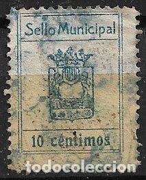 Sellos: Sello Municipal, ?, 10 cts. azul (o)