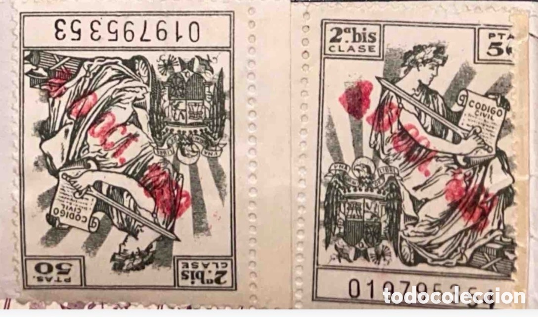 Sellos: Timbres fiscales Espa&ntilde;a (P&oacute;lizas)