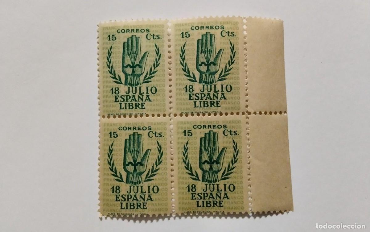Timbres: ESPA&Ntilde;A - 1938 - ESTADO ESPA&Ntilde;OL - EDIFIL 851 - BLOQUE 4 - MNH** - BORDE HOJA