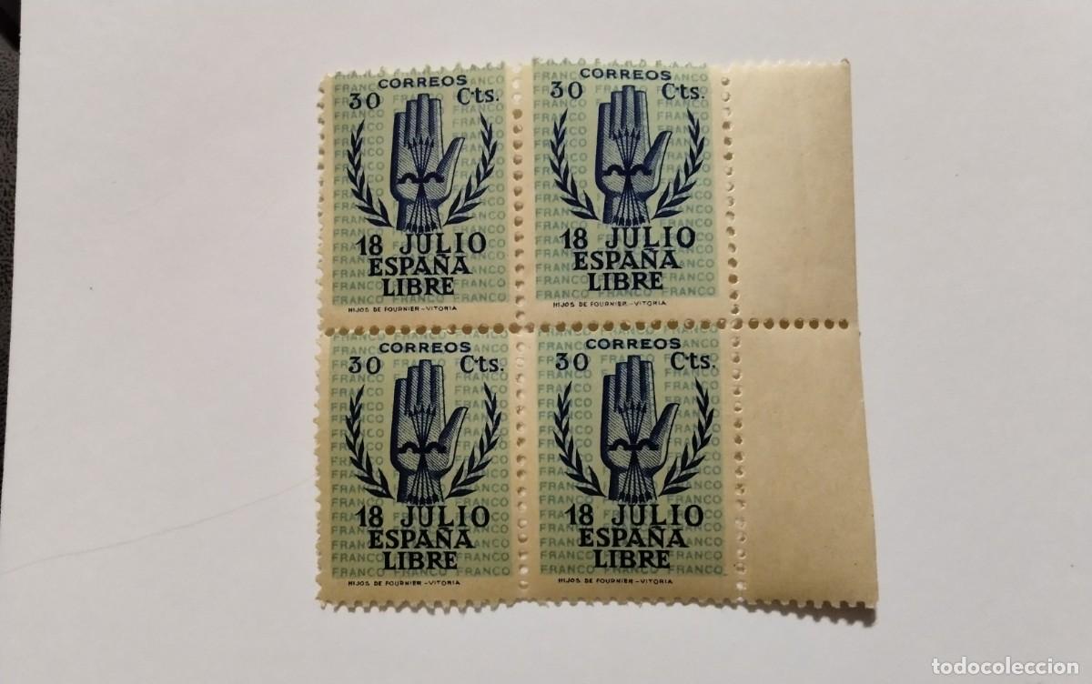 Timbres: ESPA&Ntilde;A - 1938 - ESTADO ESPA&Ntilde;OL - EDIFIL 853 - BLOQUE 4 - MNH** - BORDE HOJA