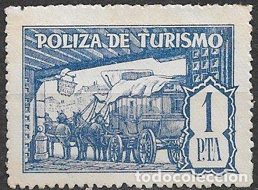 Sellos: FISCALES 1947 P&oacute;lizas de Turismo GUILLAM&Oacute;N n&ordm; 1 (*)