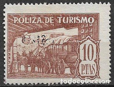 Sellos: FISCALES 1947 P&oacute;lizas de Turismo GUILLAM&Oacute;N n&ordm; 6 (o)