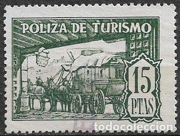 Sellos: FISCALES 1947 P&oacute;lizas de Turismo GUILLAM&Oacute;N n&ordm; 7 (o)