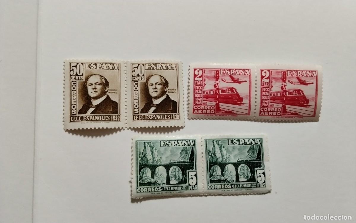 Selos: ESPA&Ntilde;A - 1948 - EDIFIL 1037/1039 - SERIE COMPLETA PAREJA - MNH** - NUEVOS.
