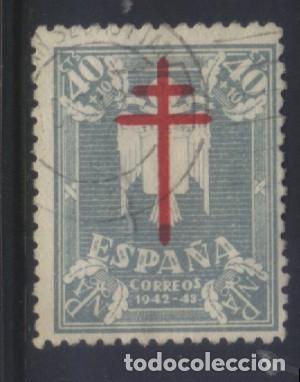 Sellos: S-12133- ESPA&Ntilde;A 1942. PRO TUBERCULOSOS. CRUZ DE LORENA.