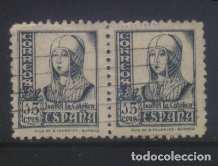Sellos: S-12137- ESPA&Ntilde;A 1937. ISABEL LA CAT&Oacute;LICA.