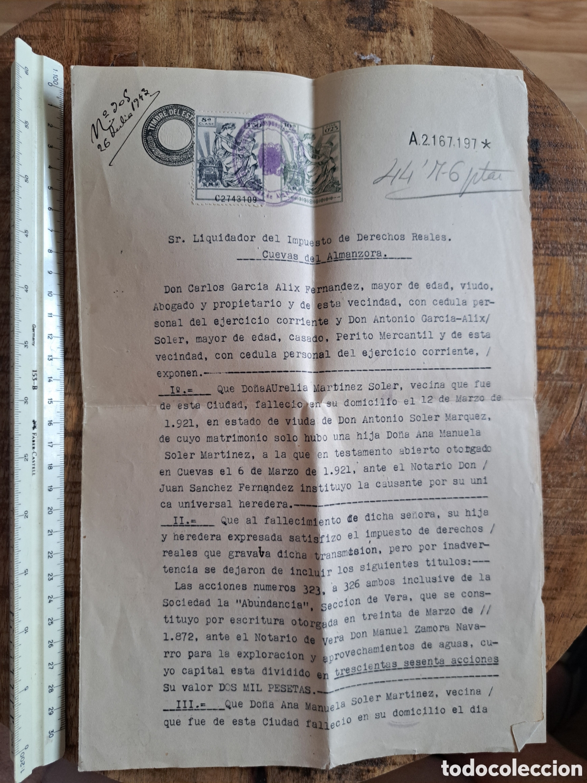 Sellos: Jml Papel timbre sello 8a clase 1,50ptas, 10a clase 0,25ptas, cuerpo abogados estado 1,5 ptas mutua