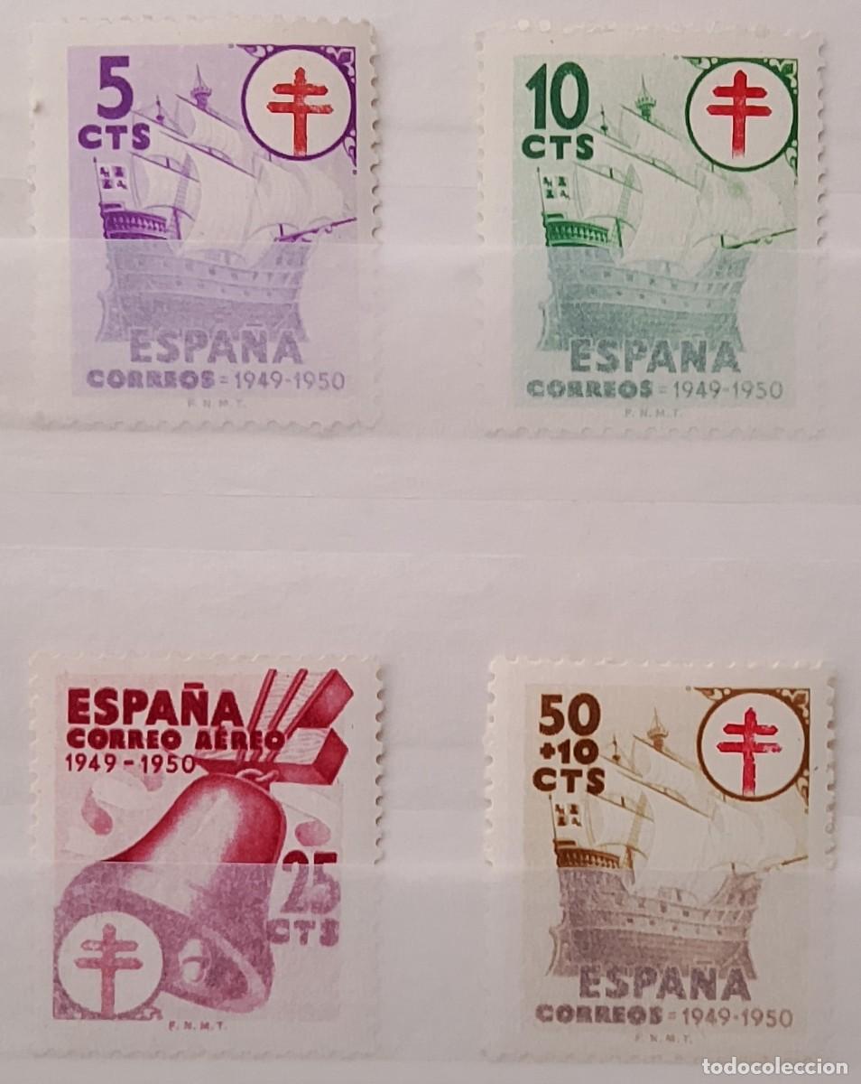 Stamps: Sellos. Edifil 1066/69. Pro-Tuberculosos. A&ntilde;o 1949.